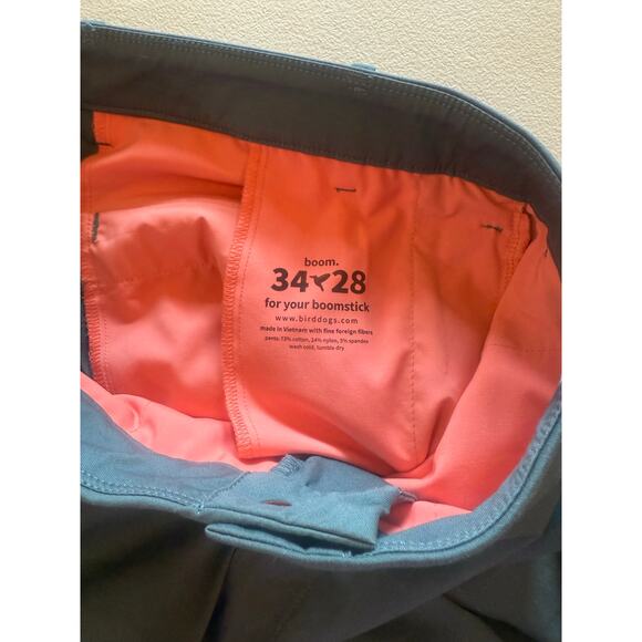 Birddogs Slim Fit Pants Slate Blue Grey Men's Sz 34x28 Chino Style - Picture 4 of 4